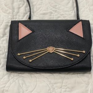 Kate spade black cat cross body